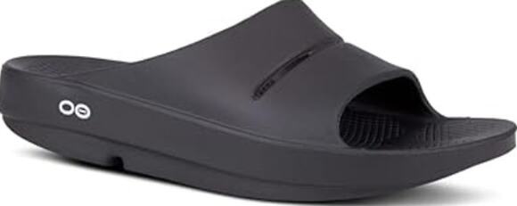 OOFOS OOahh Recovery Slide Sandals Unisex Adult M9 W11 Black Slip On Lightweight